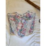 Dior VTG Christian  Women's Boned Longline bustier Strapless Bra Size 34B floral Photo 4