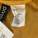 H&M   Gold Velvet Bodycon Mini Dress Women’s 12 Deep V Party NYE Holiday NWT Photo 7