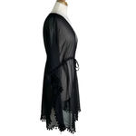 Bleu Rod Beattie Plus Size Gypset Chiffon Caftan Swim Cover Up Black Size 1X NWT Photo 3