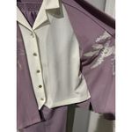 Alfred Dunner  Pant Suit Women's 14 Lilac Blazer Mock Vest Short Sleeve Pants 16 Photo 3