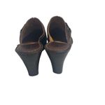 BORN Women’s Leather Clogs Mules Size 8 Brown Handcrafted Slip Ons Brown Photo 1