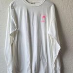 Jadelynn Brooke  White and Pink Holiday Christmas Long Sleeve Blouse Size Large Photo 1