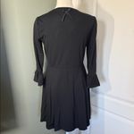 Kate Spade Broome Street Black Fit & Flare Dress Ruffle Cuff Size M Photo 5