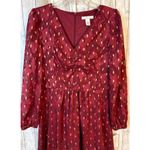 London Times  Floral Burn Out Bishop Sleeves Chiffon Fit Flare Dress Size 8 NWT Photo 1