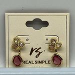 NEW REAL SIMPLE RS pink and gold fashion earrings style# R1256 Photo 7