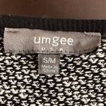 Umgee | Black and White Cozy Knit Kimono Wrap Shawl | Size Small/Medium Photo 2