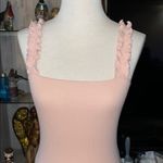 Double Zero  Pink Ruffled Bodysuit Photo 1