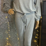SheIn Long Sleeve Top & bottom loungewear set! Photo 0