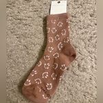 American Eagle Outfitters AE White Boyfriend Tie Dye Yin Yang Flower Socks Photo 8