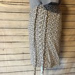 Brandy Melville  Genevieve Black and White Floral Wrap Skirt Photo 8
