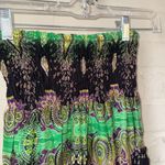 Kathmanda imports pants medium to large Paisley Print Green Black purple hippie Photo 1