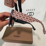 Burberry  luxxotica Orange and White Patterned Sunglasses Photo 7