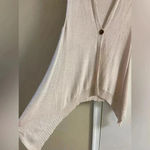 Wooden Ships  sweater cardigan beige one button lightweight Medium Photo 3