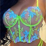 Mesh Bustier Lingerie Top Green Size M Photo 0