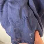 Roxy 3/$30  | Blue Tie Front Exposed Long Sleeve Boho Dress XS Photo 9