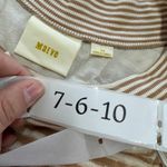 Maeve Dress Womens X Small Tan White‎ Haven Stripe Shift Cotton Anthropologie Size XS Photo 4