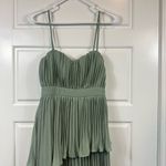 Lulus Women’s Jehona Sage Brush Pleated Classic Tiered Maxi Dress Size XS NEW Photo 2