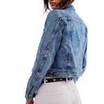 Free People  Rumors Denim Jacket in Light Indigo Photo 1