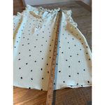 Perch Mint Green Ruffled‎ Sleeveless Blouse 2X XXL Polka Dot Button Up Top Shirt Photo 5