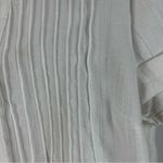 Coldwater Creek  Small Bamboo Rayon Pleat Retro Vintage Resort Button Up Blouse Photo 2