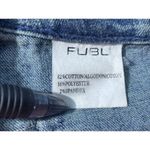 VTG 90s Fubu Jean Skirt Size 9/10 Leather Detail Hip Hop Fatty Girl Club Y2K Blue Photo 6