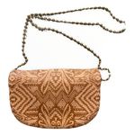 Vegan Leather Bag Womens Brown Crossbody Boho Beaded Strap Shoulder Western Tan Photo 3