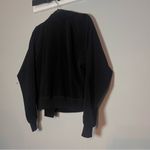 St. John  Bomber Jacket Full Zip Black Gold Zippers Moto Asymmetrical Size Large Photo 7