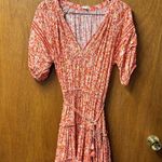 Poupette St Barth Bona Short Sleeve Mini Length Lemon Print Orange Large L Photo 13