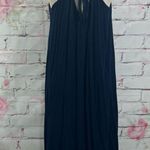 Hale Bob  Women's Spaghetti Beaded Breezy Flowy Sundress In Blue Size M Photo 5