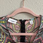 Bisou Bisou Paisley Print Romper Tassle Detail Summer Vacation Women's Size XS Photo 5