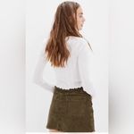 American Eagle AE Super Hi-Rise A-Line Green Corduroy Mini Skirt - Sz 2 -NWT Photo 3