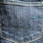 American Eagle American‎ eagle size 6 skinny kick stretch dark denim jeans Photo 3