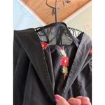 OCEAN BREEZE 90s/Y2K Black Embroidered Beach Cover / Sundress L Size L Photo 3