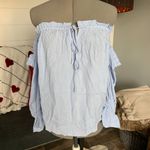 Off the Shoulder Top Blue Size M Photo 7