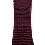 ZARA   Studio Red Black Linen Maxi Long Knit Crochet Dress Sz M Photo 11