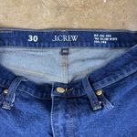 J.Crew '96 Slim Wide Leg Cropped Women's Jeans Size 30 Blue High Riseā Raw Hem Photo 7