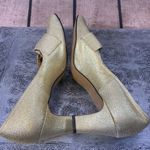 Vintage 50’s/60’s Miss America Gold Heels with Rhinestone Buckles Size 7.5 Photo 4