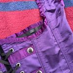 Purple boned halter corset underbust shape wear pirate vest like adjustable OS Size M Photo 3