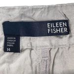 Eileen Fisher  Metallic Silver Pencil Skirt Medium Photo 2