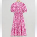 & Other Stories & OTHER STORIES WOMENS TIERED MAXI DRESS PINK MARBLE 10 Photo 1