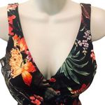 MiracleSuit Dreamsuit One Piece Slimming Hawaiian Print Wrap Style Ruched Swimsuit Sz 10 Photo 2