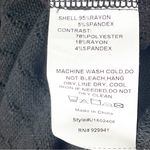 Suzanne Betro Weekend Black Gray Long Animal Print Sleeves Ribbed Top Size 1X Photo 3