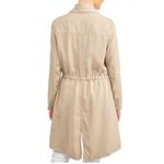 Max jeans Womens Folkstone Drape Open Front Long Cardigan Coat Tencel Pink/Peac Photo 3