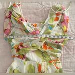 Luxxel The San Francisco Ivory Multi Romper Off Shoulder Ruffled Floral Sz S Photo 10