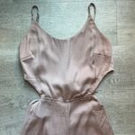 Nectar Clothing Sleeveless Open Back Tie Wide Leg Jumpsuit Size S Photo 2