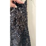 David Meister  Black Sequin Sleeveless Dress Size 6 2456 Photo 4