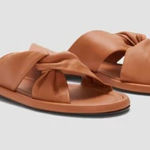 Everlane  The Day Twist Sandals in Desert Tan 6.5 New Womens Photo 0