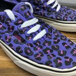 Vans  Old Skool Purple Cheetah Print Lace Up Low Top Skater Sneakers Womens 7.5 Photo 1