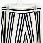 Alice + Olivia Sherice Striped Georgette High Rise Wide Leg Trouser Pants Size 0 Photo 7