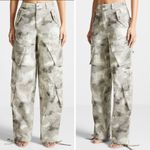 Maniere De Voir High Waisted Camo Cargo Pants Photo 2